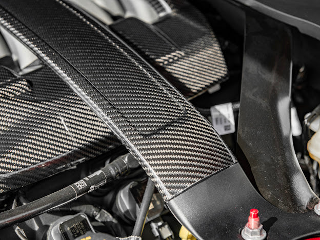 2024-Up Ford Mustang S650 | Dry CARBON FIBER Engine Strut Brace Balance Tower Bar